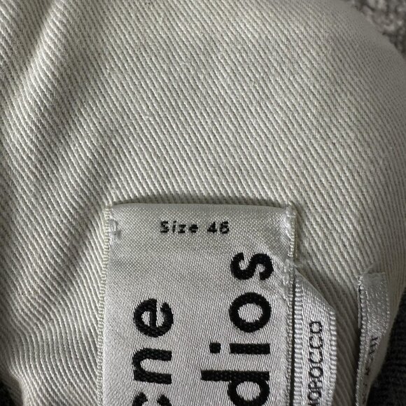 Acne Studios Shirt Mens Small Dark Gray Isherwood Melt Classic Fit Button Down - Picture 7 of 7